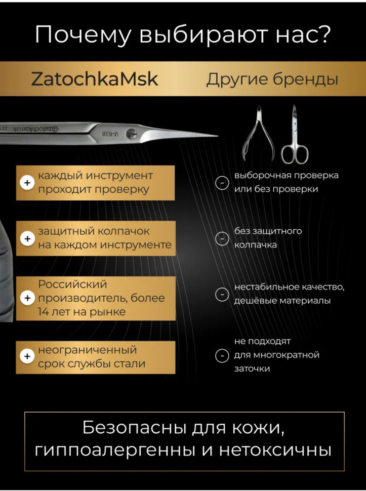 ZM 638 ножницы для кутикулы